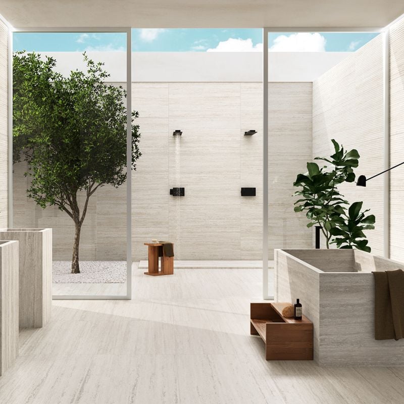 Verso Travertino White