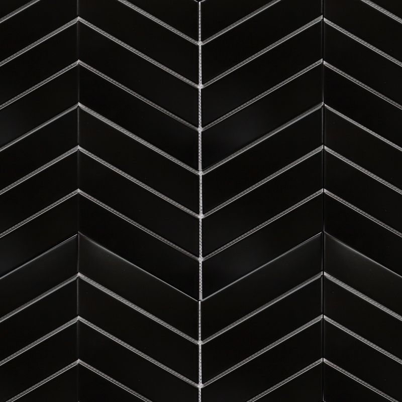 Classica Chevron Black Matt (180x52mm)