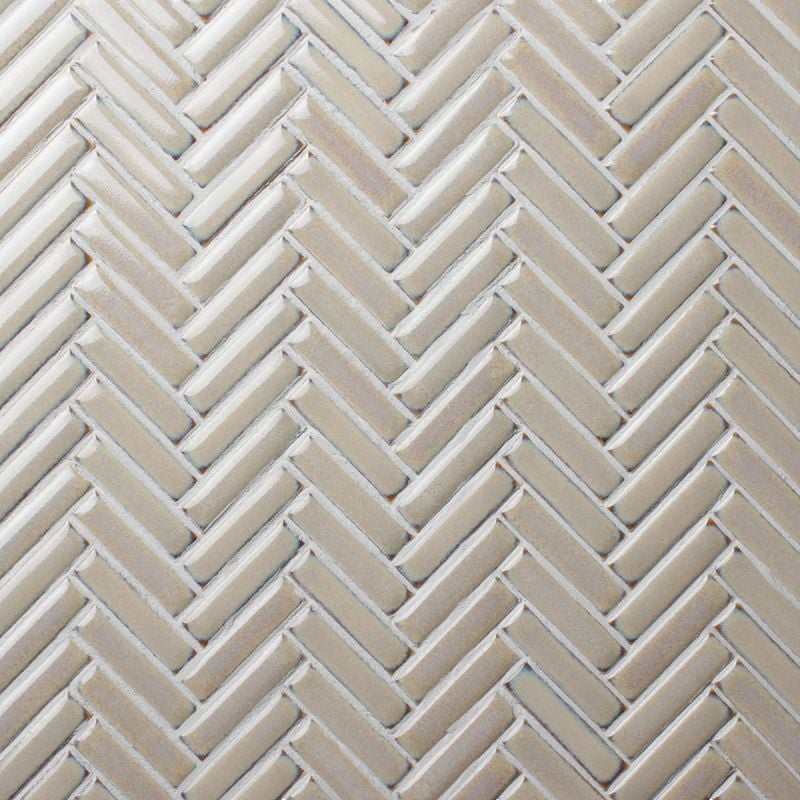 Artisan Mosaics Ivory Herringbone