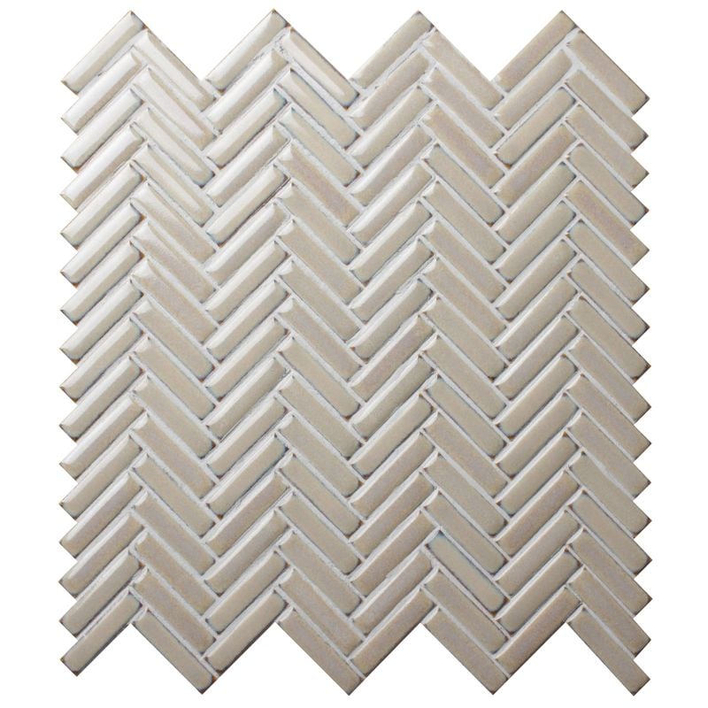 Artisan Mosaics Ivory Herringbone