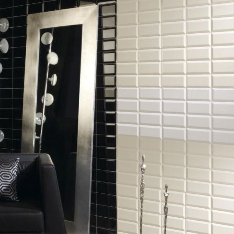 Bevel Brick Black & White