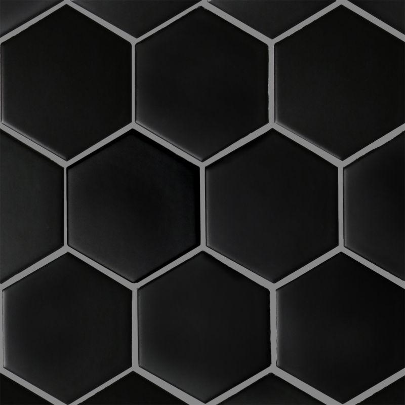 Classica Hexagon Black Matt (95mm)